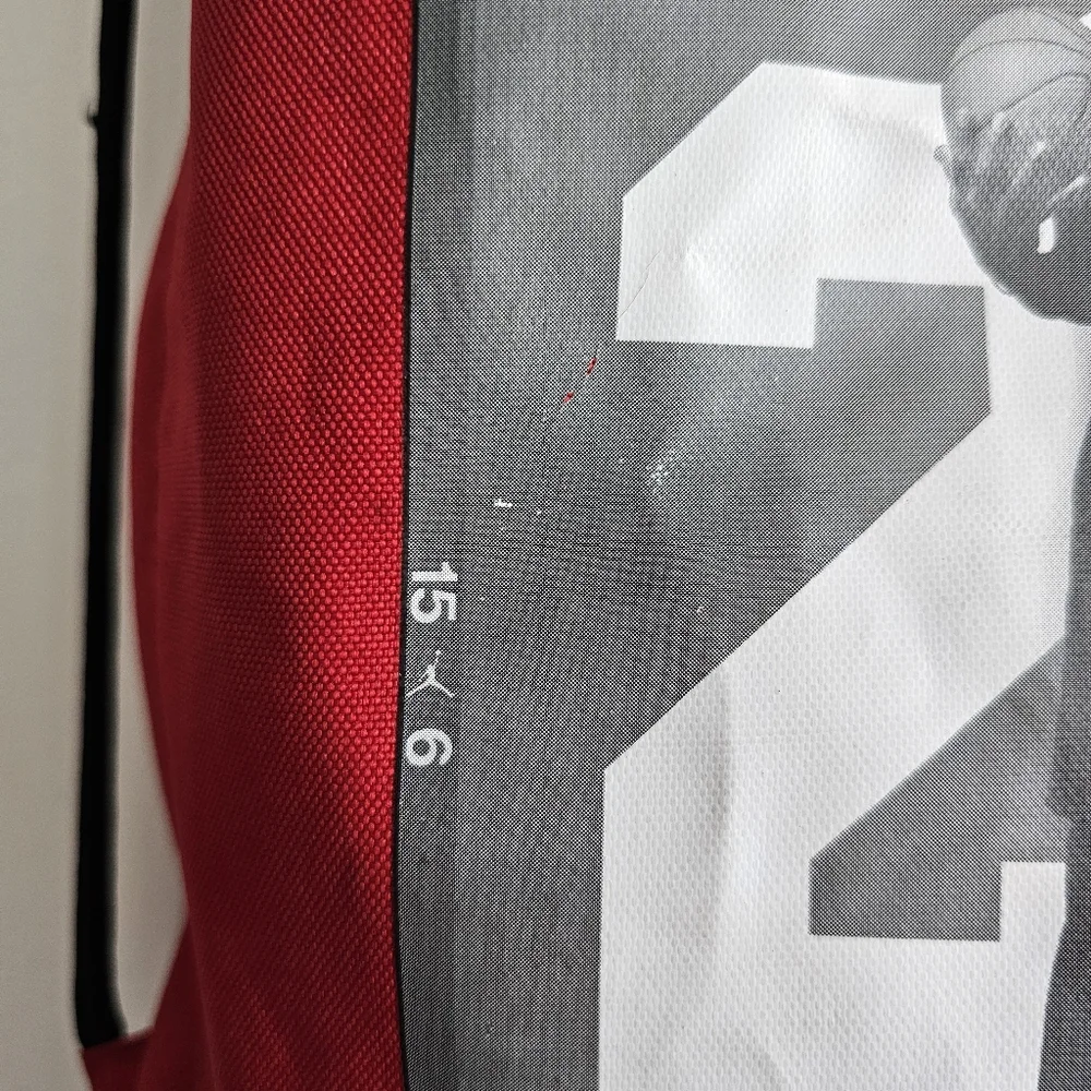 🔥 Vintage Air Jordan Drawstring Bag – Red/Black – Michael Jordan #23 Graphic – - Picture 12 of 16